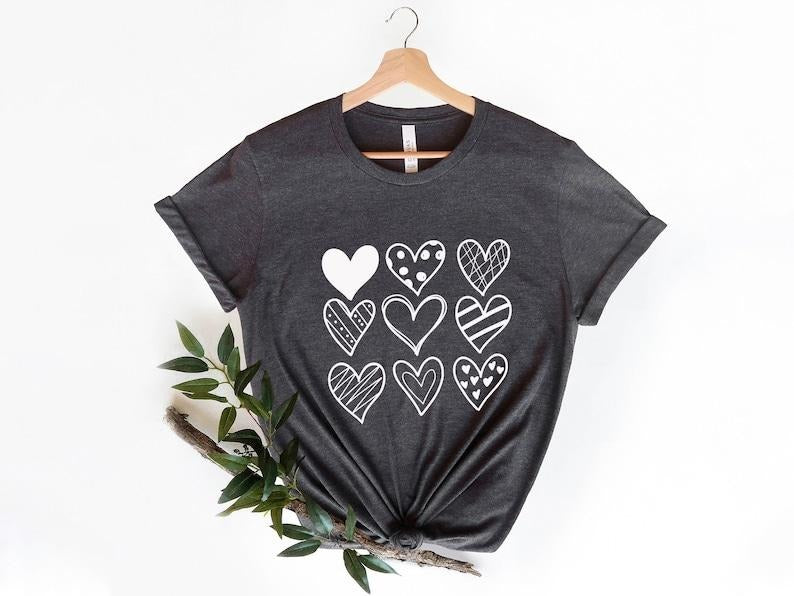 Valentine Shirt, Heart Arm Patches, Love Heart Sweatshirt, Cute Valentines Sweater, Teacher Valentine's Shirt, Mommy and...