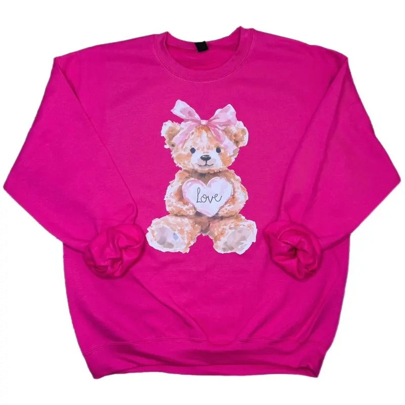 Valentine Teddy Bear Sweatshirt T-Shirts, Hoodie | HypeCrazeTee.com