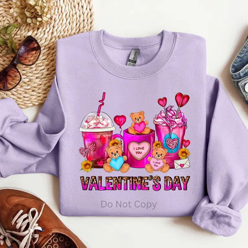 Valentine's Day DTF Transfer ONLY - This is NOT a T Shirt Hoodie, Sweatshirt | HypeCrazeTee.com
