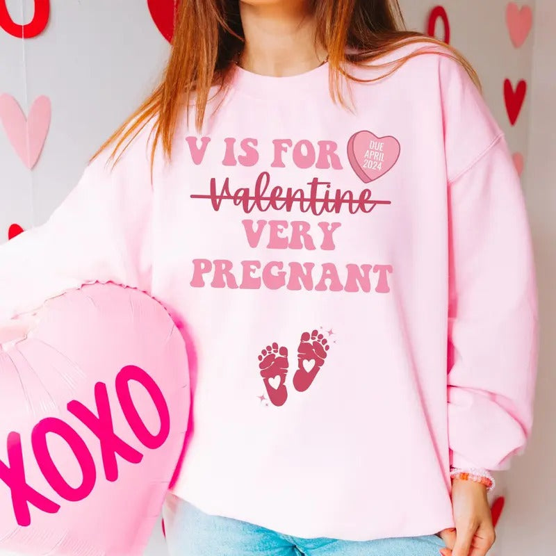 Valentine's Day Pregnancy Announcement Shirt, Valentine Baby Announcement, Valentine Baby Shower, Valentine Pregnancy...