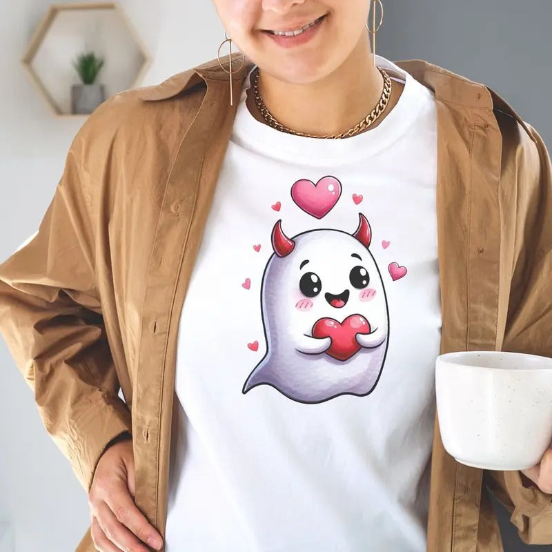 Valentines Boo  T-shirt, Will you be My Boo, Valentine's Day Ghost Shirt Png, Be My Boo  T-shirt, Valentines Day ...