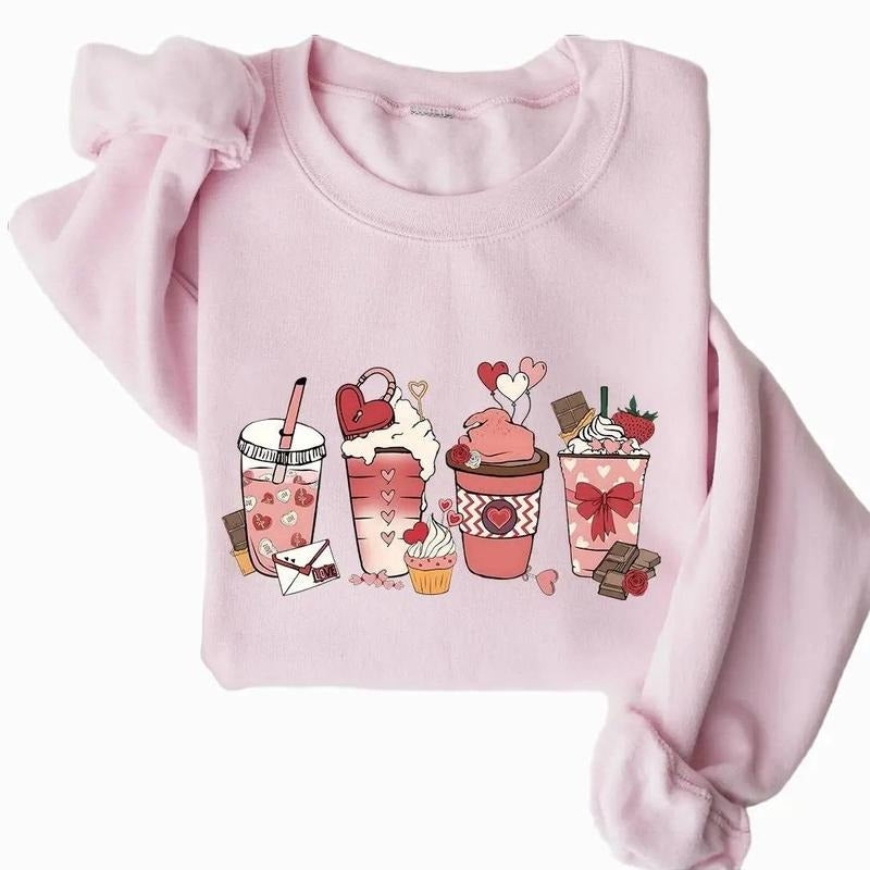 Valentines Coffee Crewneck Sweatshirt, Hoodie, T-shirt | HypeCrazeTee.com