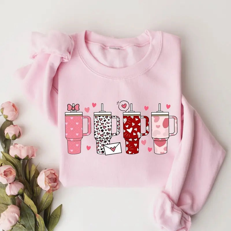 Valentines Day Shirt, Valentines Crewneck, Valentine Gift, Valentines Sweater, Cute Valentine Shirt, XOXO Tee Hoodie,...