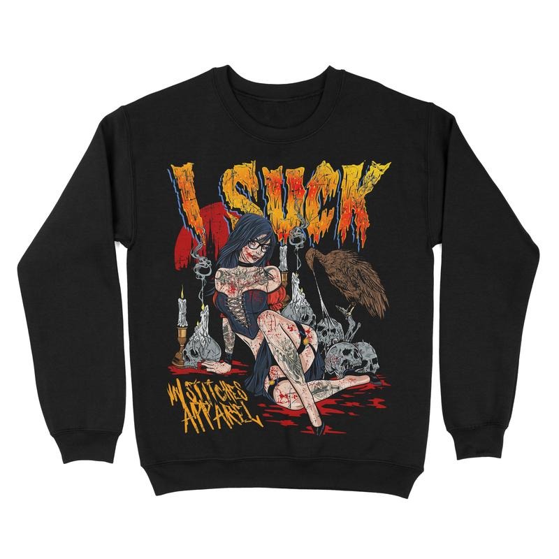 Vampires Suck! - Crewneck Sweatshirt Graphic T-Shirts, Hoodie | HypeCrazeTee.com