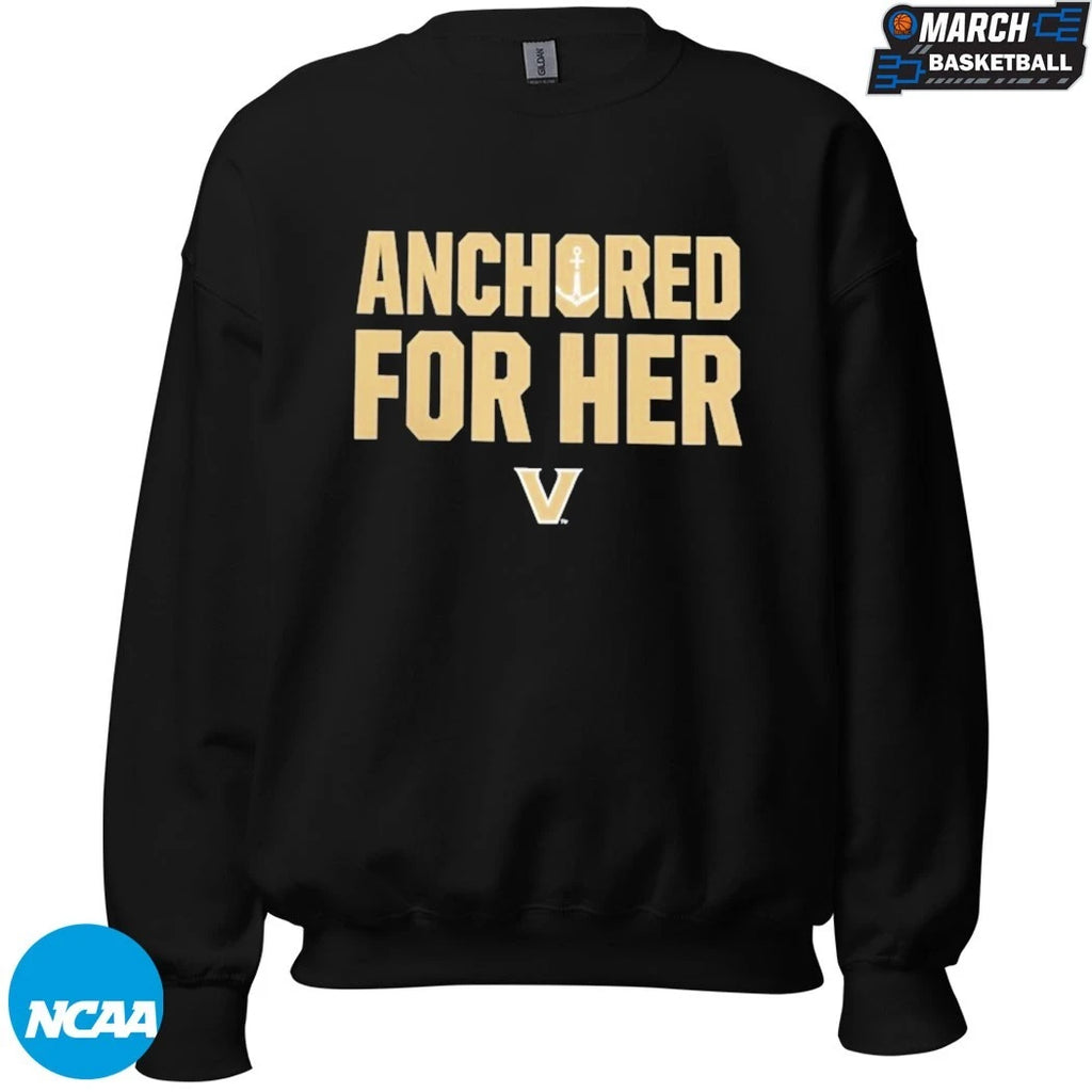 Vanderbilt Commodores Anchored For Her T-Shirts