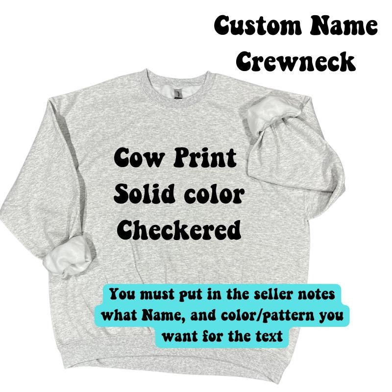 Variety Custom Name Crewneck Tshirt Long Sleeve Casual Cotton sweatshirt Hoodie | HypeCrazeTee.com