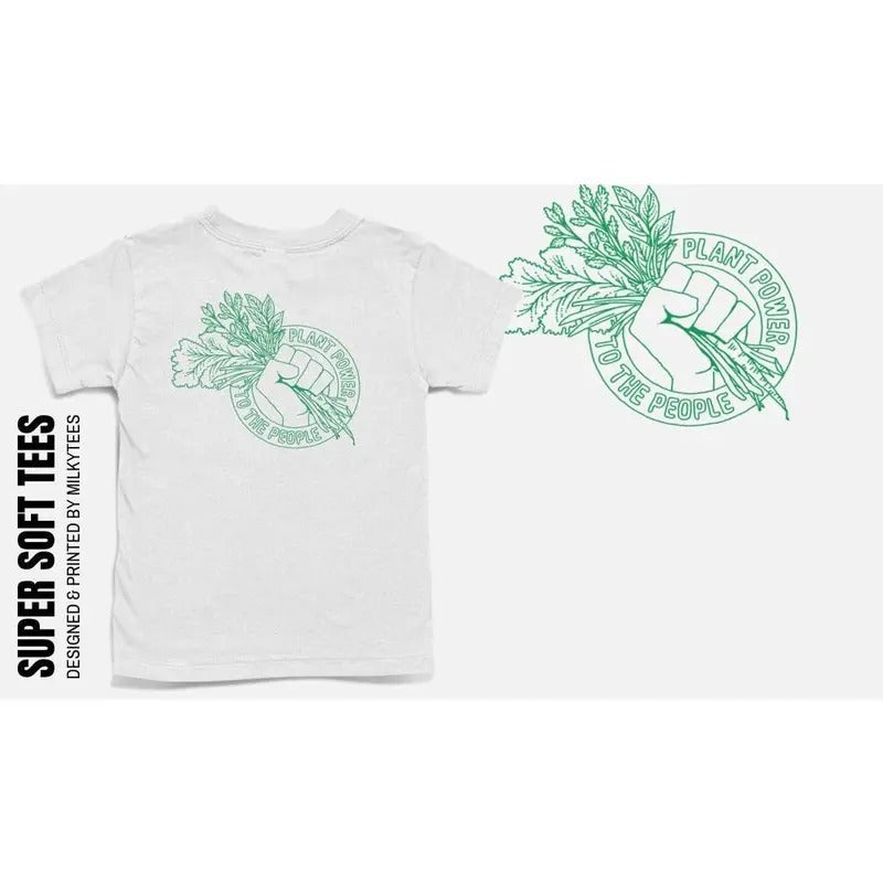 Vegan and Plant Based T-Shirts, Plant Power To The People, Plant & Gardening Lover T-Shirt, Perfect Graphic Shirt for...