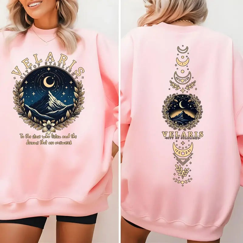 Velaris ACOTAR Sweatshirt,Velaris City Of Starlight,The Night Court Shirt,SJM Merch Shirt Hoodie | HypeCrazeTee.com