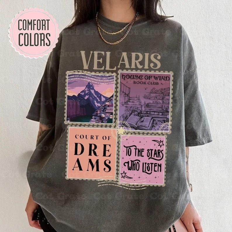 Velaris ACOTAR T-Shirt - City of Starlight Tee - Night Court Tribute - SJM Merch - Court of Dreams Top - Rhysand Inspired