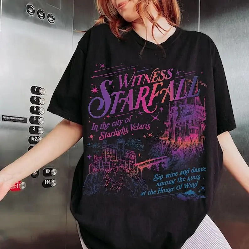 Velaris City Of Starlight  Shirt, A Court Of Thorns And Roses Shirt, The Night Court Shirt, Court Of Dreams Jumper Cotton...