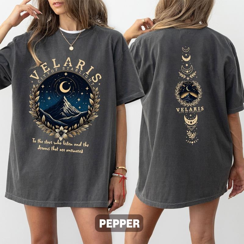 Velaris City Of Starlight Acotar Comfort Colors Shirt, The Night Court Shirt, Bookish Gift,Court Of Thorns And Roses...