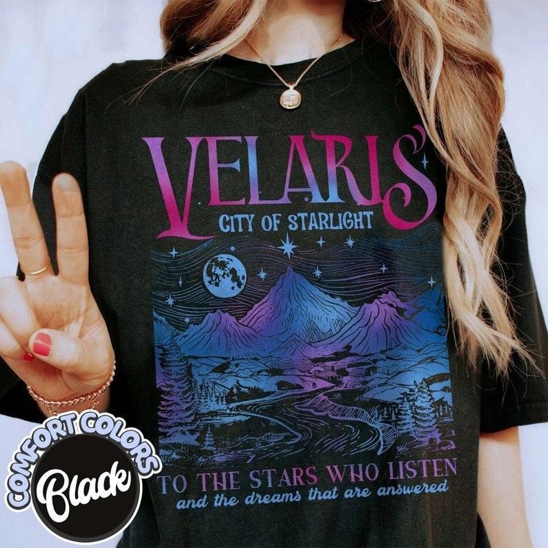 Velaris City Of Starlight Acotar T-Shirt,The Night Court Shirt,Bookish Gift,Court Of Thorns And Roses Shirt,Sjm Merch...