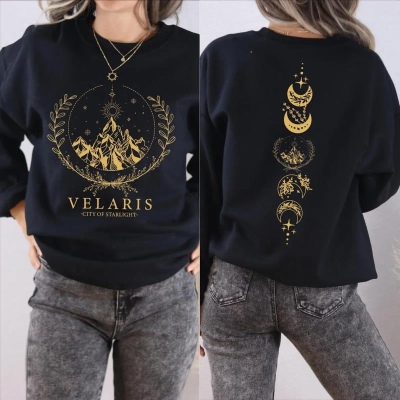 Velaris City Of Starlight Sweatshirt, A Court Of Thorns And Roses Shirt, Sarah J Maas Merch, Velaris Acotar Tee Shirt,...