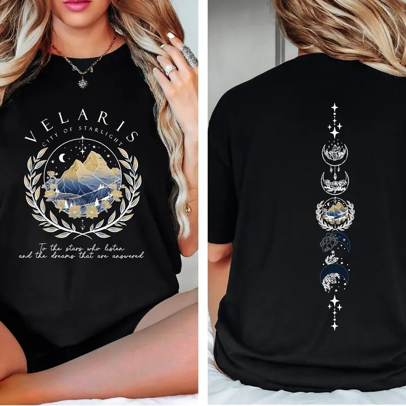 Velaris City Of Starlight T-shirt, Velaris Acotar shirt, A Court of Thorns and Roses shirt, SJM Merch Shirt, Acotar Fan...