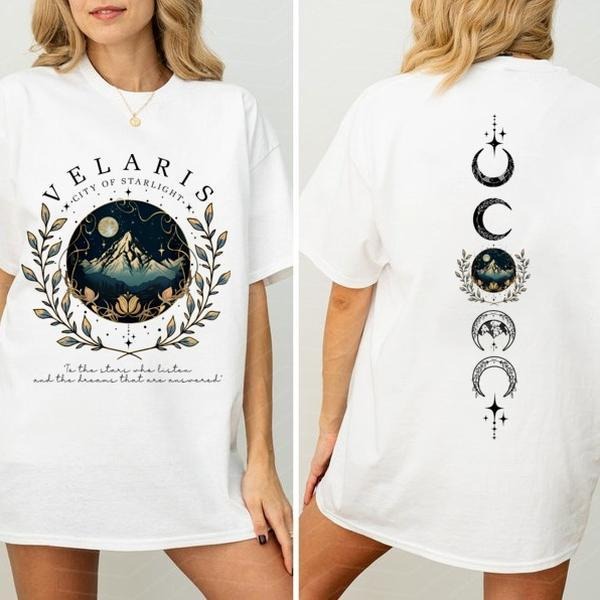 Velaris City Starlight Two Sided Shirt Night Court SJM Shirt Acotar Velaris Court Dreams Velaris Bookish T-Shirts, Hoodie, Sweatshirt