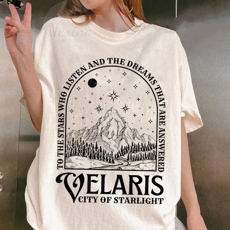 Velaris City of Starlight ACOTAR Shirt , The Night Court Shirt, Bookish Gift, Court of Thorns and Roses Shirt | SJM Merc...