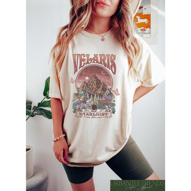 Velaris City of Starlight Shirt, Velaris Sweatshirt, ACOTAR Crewneck, The Night Court Tee, SJM Outfit, Gift for Her,...