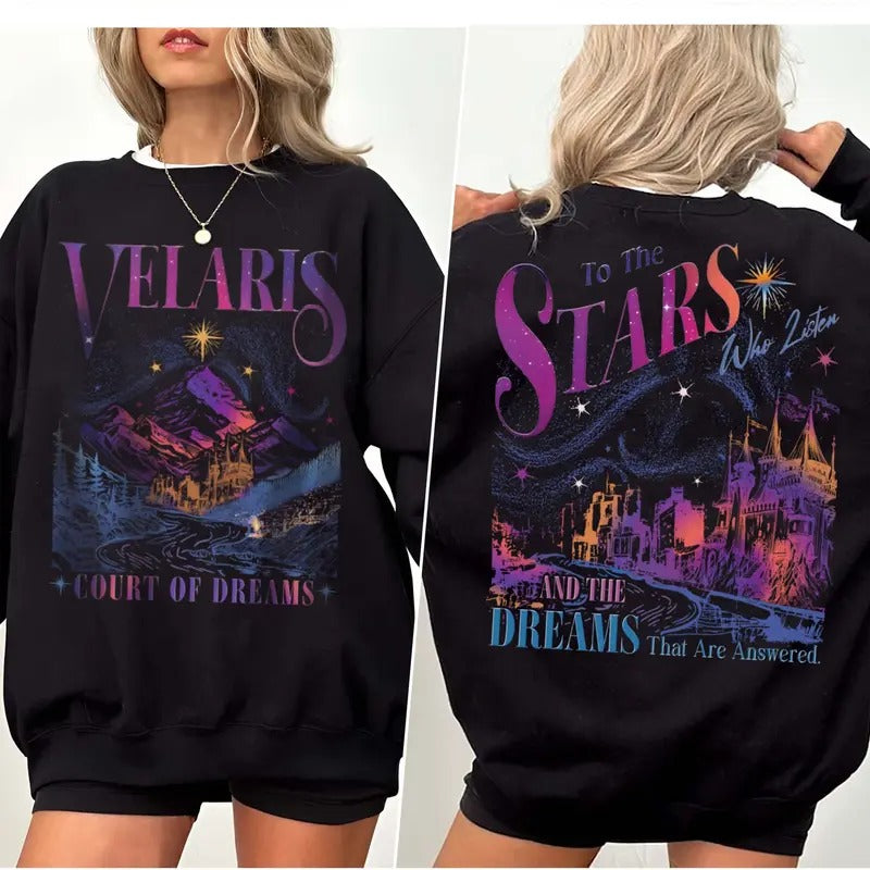 Velaris City of Starlight Sweatshirt, The Night Court Sweater, Bookish Gift, City Of Starlight Acotar Merch T-Shirts, Hoodie