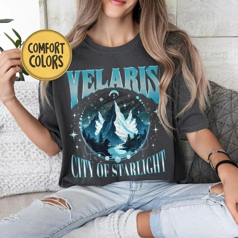 Velaris Comfort Colors T-Shirt, Velaris City Of Starlight Shirt, The Night Court T Shirt, SJM Merch, City of Starlight...
