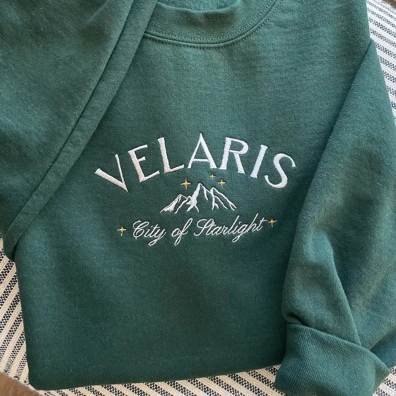 Velaris Embroidered ACOTAR Velaris City Starlight Embroidered Velaris Bookish T-Shirts, Hoodie, Sweatshirt