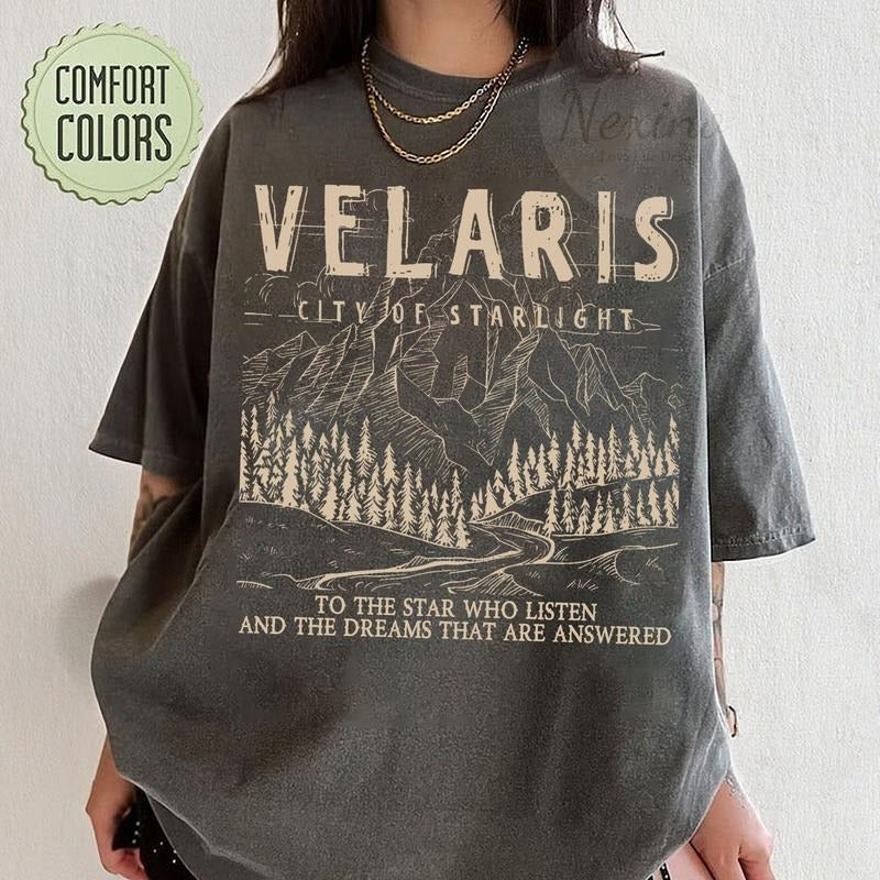 Velaris Shirt, ACOTAR T-shirt, acotar Merch, Night Court Shirt, City Of Starlight, Sarah J Mass House of Wind, Prythian,...