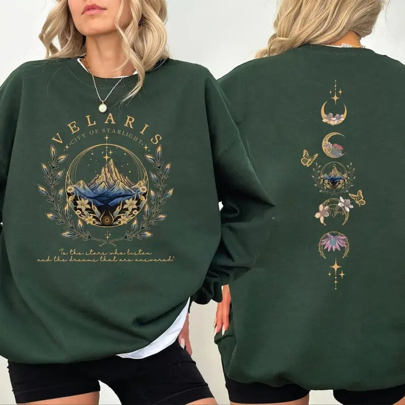 Velaris Sweatshirt and Hoodie, A Court of Thorns And Roses Sweatshirt, Acotar Sweatshirt T-Shirts | HypeCrazeTee.com
