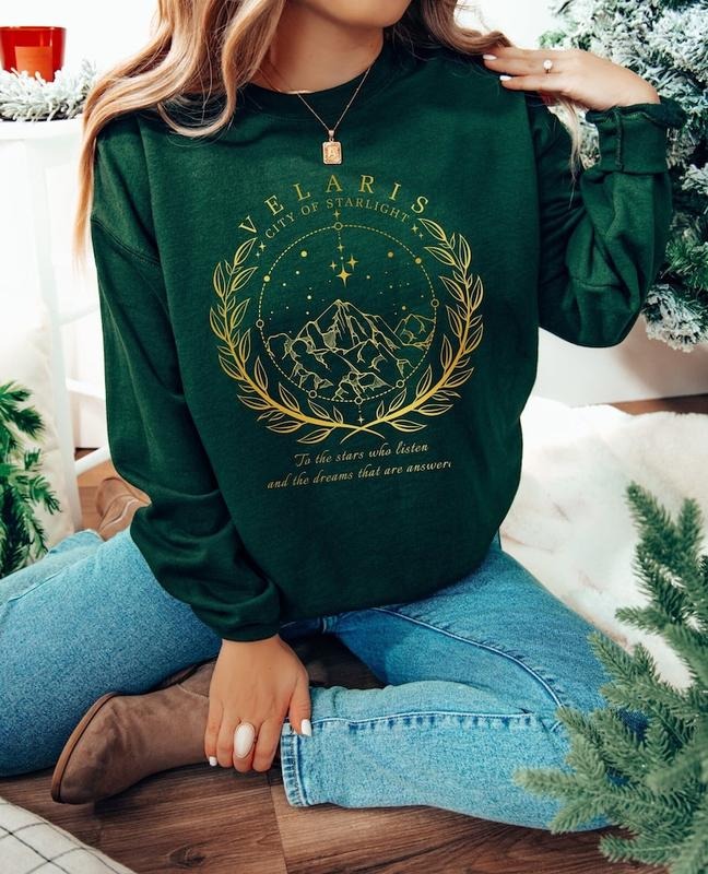 Velaris Sweatshirt, The Night Court Hoodie, Night Court Symbol Sweatshirt, A Court Of Thorns And Roses Court, Acotar...