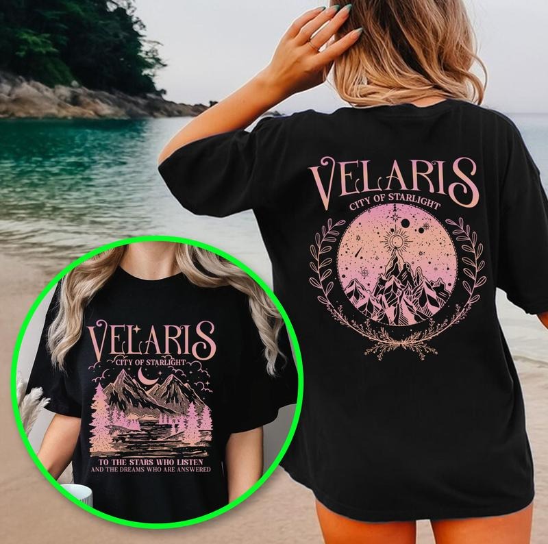 Velaris T-Shirt, Velaris City Of Starlight Sweatshirt, The Night Court Sweater, ACOTAR Womenswear Tee, Gift For Book...