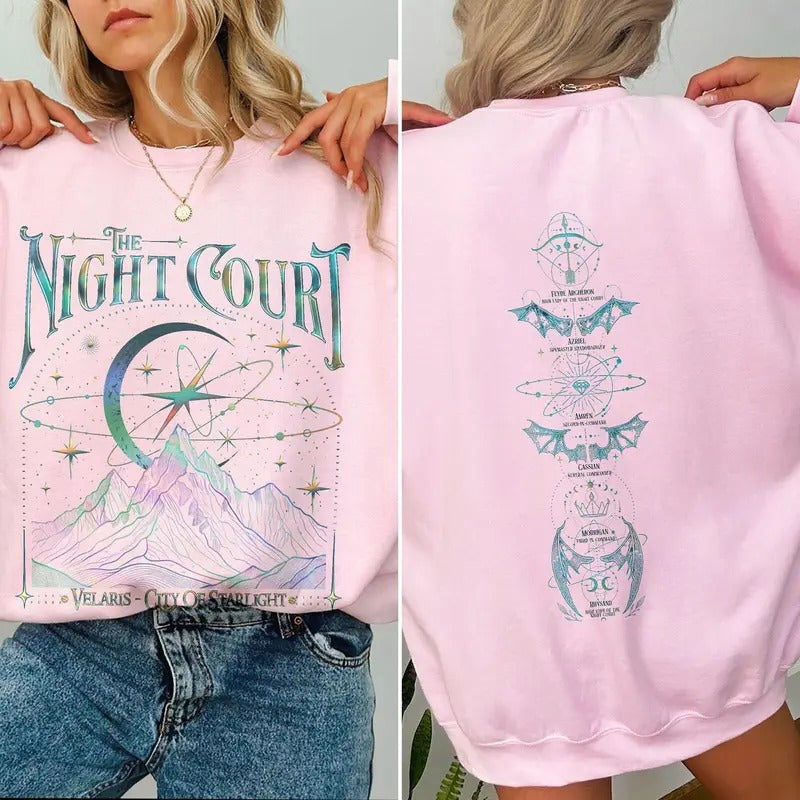 Velaris The Night Court Acotar Sweatshirt, Velaris The Night Court, Court Of Dreams Sweatshirt T-Shirts, Hoodie