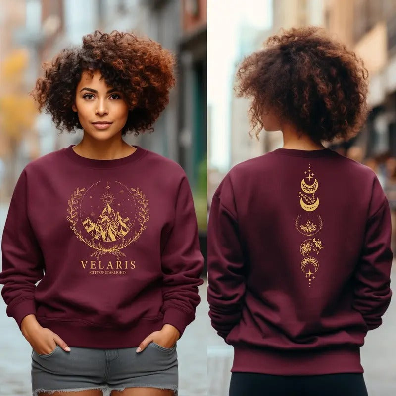 Velaris city of Starlight Sweatshirt, City of Starlight Sweater ,Acotar Crewneck T-Shirts, Hoodie | HypeCrazeTee.com