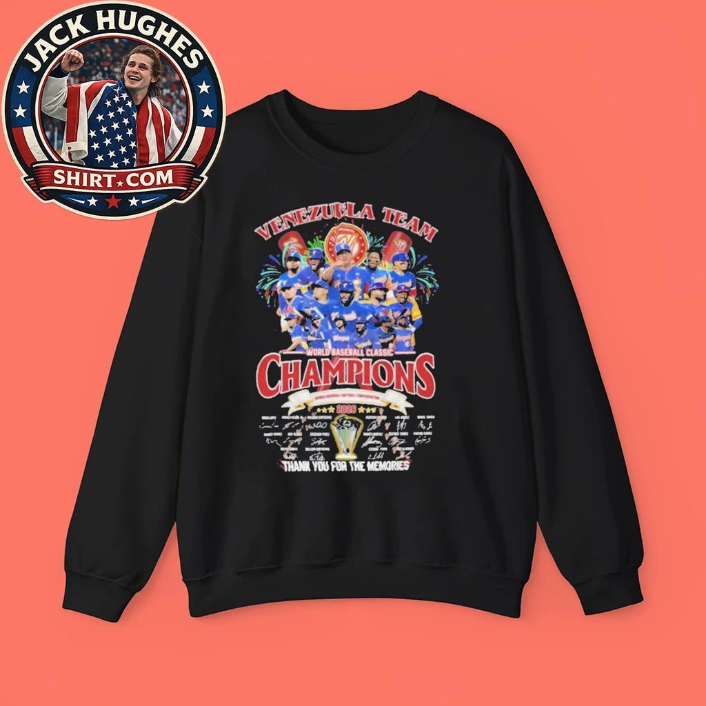 Venezuela Team 2026 World Baseball Classic Champions Signature Shirt