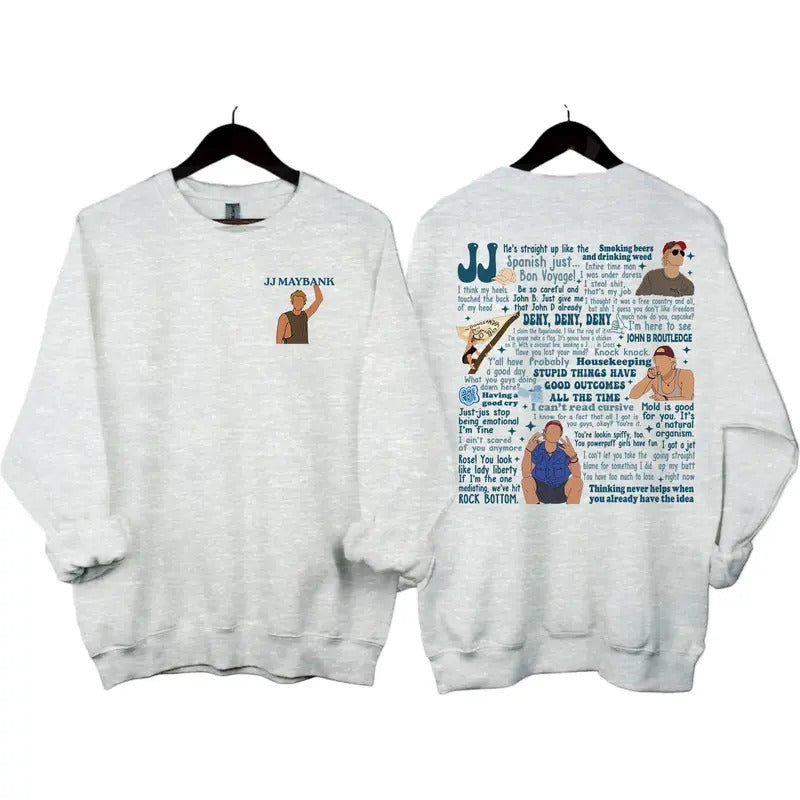 Ver 2 JJ Maybank 24 Sayings and Lines Outer Banks OBX4 2 Sides Sweatshirt for men and women T-Shirts, Hoodie