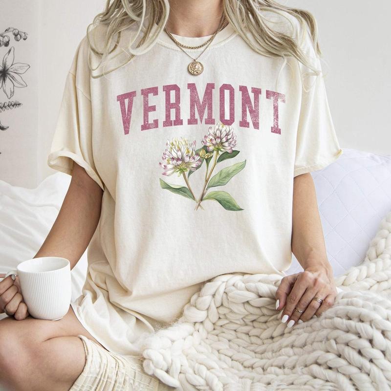 Vermont State Flower Comfort Colors T-Shirts, Hoodie, Sweatshirt