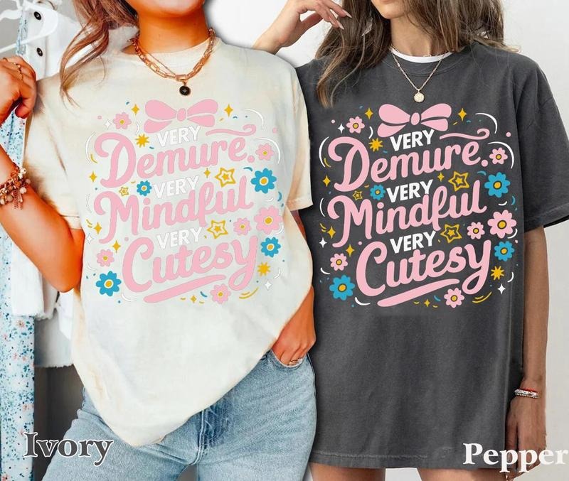 Very Demure Very Mindful Very Cutesy Demure Shirt T-Shirts, Hoodie, Sweatshirt