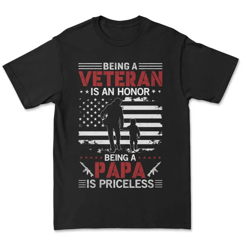Veteran's Tee - Father's Day T-shirt - Gift for him - Oversized Tee Hoodie, Sweatshirt | HypeCrazeTee.com