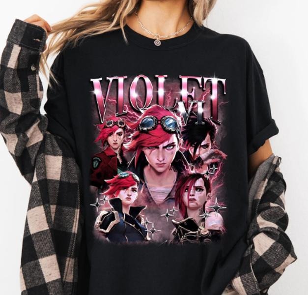 Vi Arcane Shirt, League of Legends Anime lol Shirt Hoodie, Sweatshirt | HypeCrazeTee.com