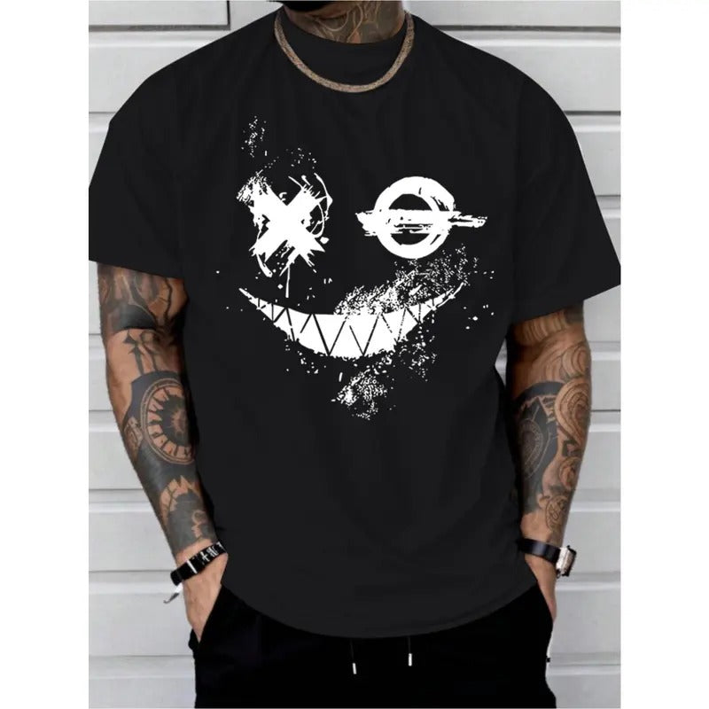 Vibrant Smiling Face Graphic Tee - T-Shirts for Men and Women - Unisex Casual Short Sleeve Summer T-Shirt with Fun Design...