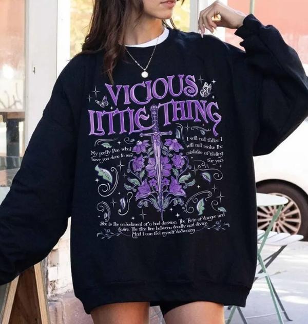 Vicious Little Thing Powerless Bookish Kai Azer Paedyn Gray Dark Romance Book Lover T-Shirts, Hoodie, Sweatshirt