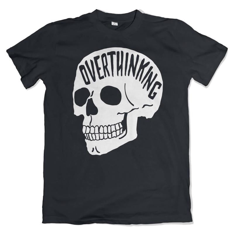Victoria Maxwell, Overthinking T-Shirt. Anxiety Skull Tee, Mental health shirt, The Original, Positive Shirt, Printpeak,...