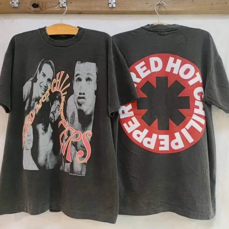 Vintage 1990 Red Hot Chili Pepper Band T-Shirt Hoodie, Sweatshirt | HypeCrazeTee.com
