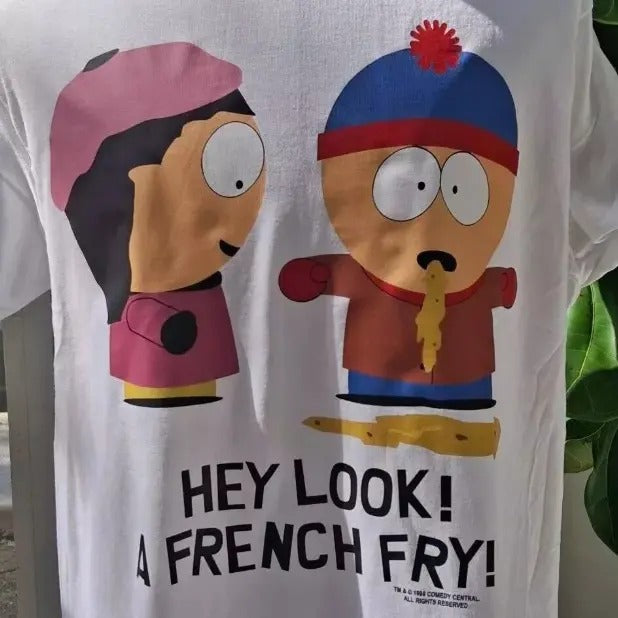 Vintage 1998 t-shirt South Park Hey Look white shirt Hoodie, Sweatshirt | HypeCrazeTee.com