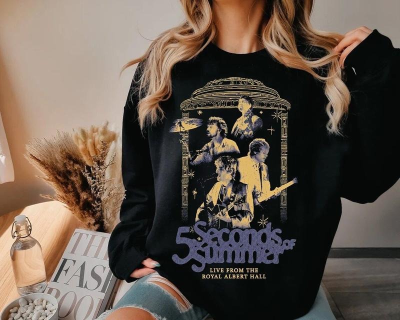Vintage 5 Seconds of Summer Sweatshirt, The Show Tour 5SOS Eras Tribute T-Shirts, Hoodie | HypeCrazeTee.com