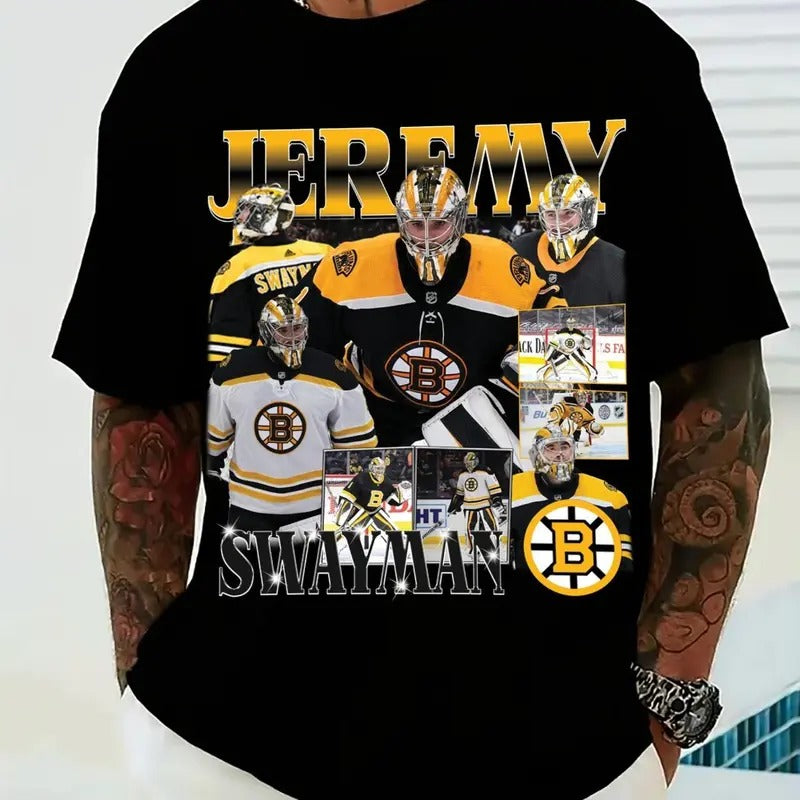 Vintage 90s Jeremy Swayman Jeremy Swayman T-Shirts, Hoodie, Sweatshirt