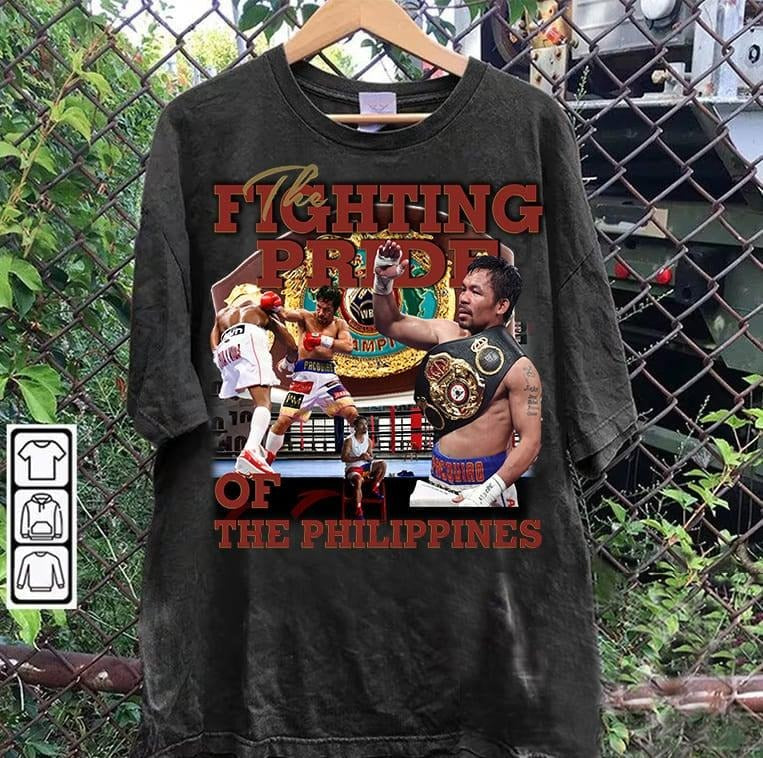Vintage 90s Graphic Style Manny Pacquiao T-shirt, Manny Pacquiao T-shirt, Retro American Boxer Tee For Man and Woman...