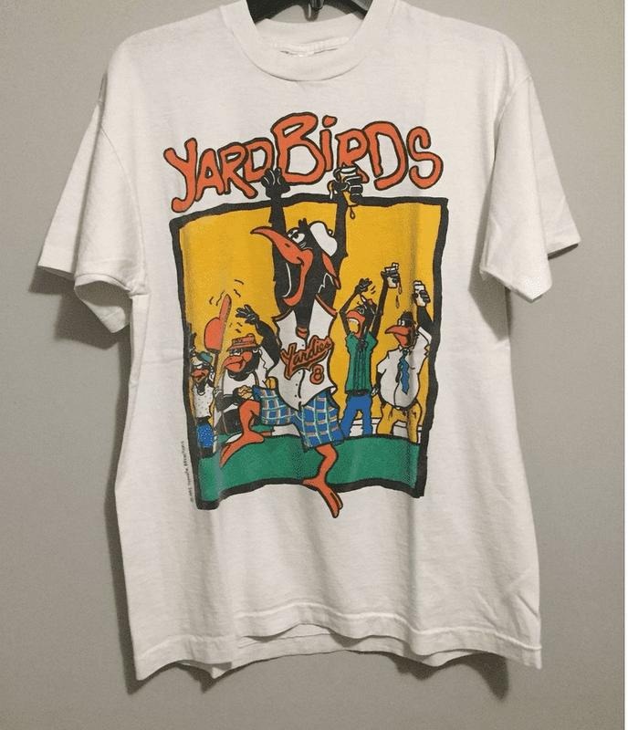 Vintage 90s Orioles Yard Birds Black T ShirtT SHIRT SHIRT T-Shirts, Hoodie, Sweatshirt