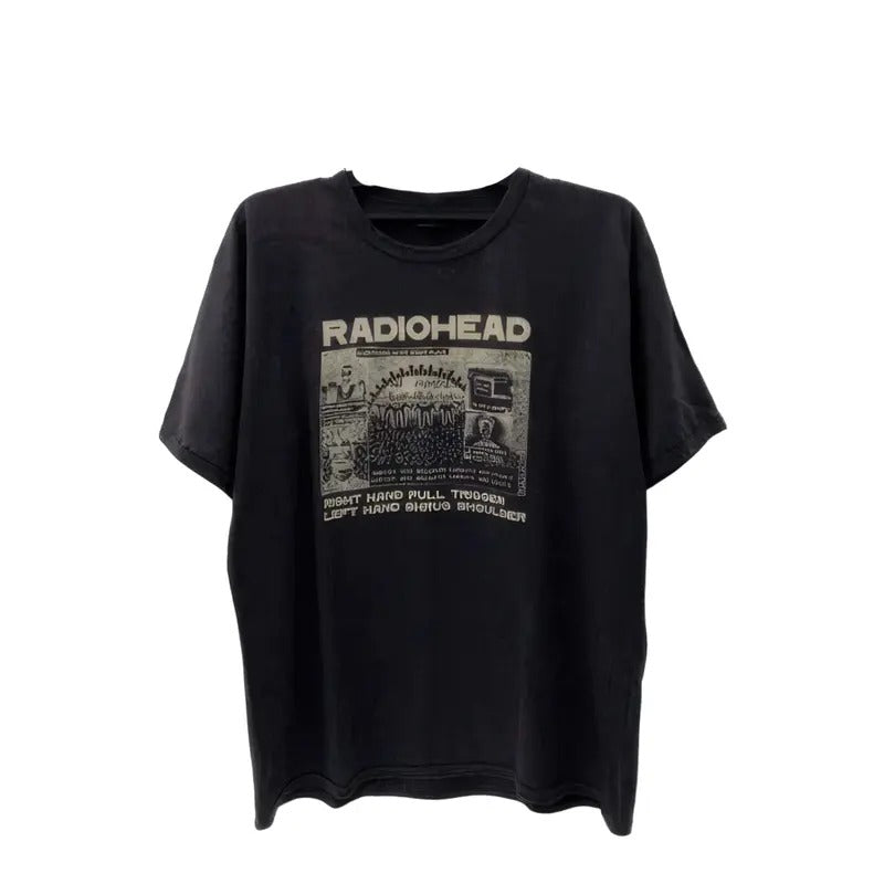 Vintage 90s Radiohead Band T-Shirt Rock Punk Collection Hoodie, Sweatshirt | HypeCrazeTee.com