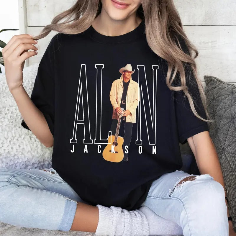 Vintage Alan Jackson T-shirt Last Call one more for the road Sweatshirt Alan Jackson Graphic Hoodie Alan Jackson Merch...