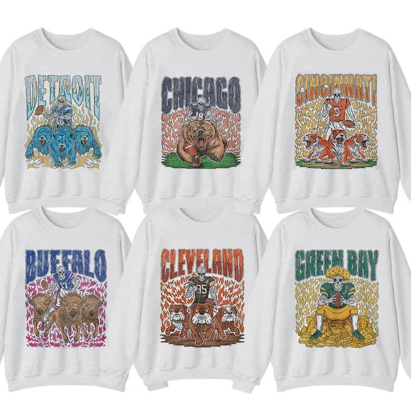 Vintage All Teams Football Style Sweatshirt, Gift For Football Unisex Sweatshirt T-Shirts, Hoodie | HypeCrazeTee.com