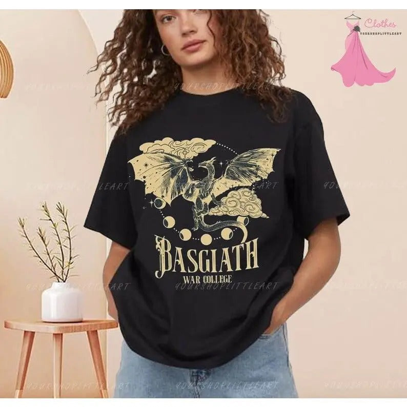 Vintage Basgiath War College Shirt Fourth Wing Fly Or Die, Fourth Wing Shirt, Fourth Wing Merch, Dragon Rider...