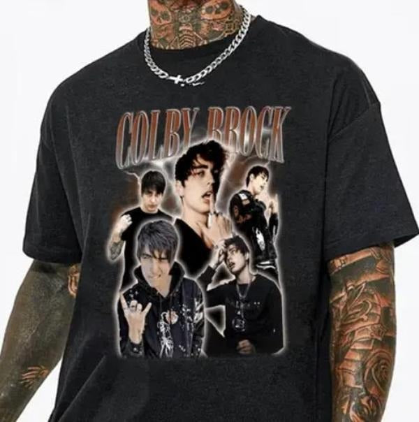 Vintage Colby Brock Shirt, Gift For Woman And Man Unisex T-Shirt Hoodie, Sweatshirt | HypeCrazeTee.com